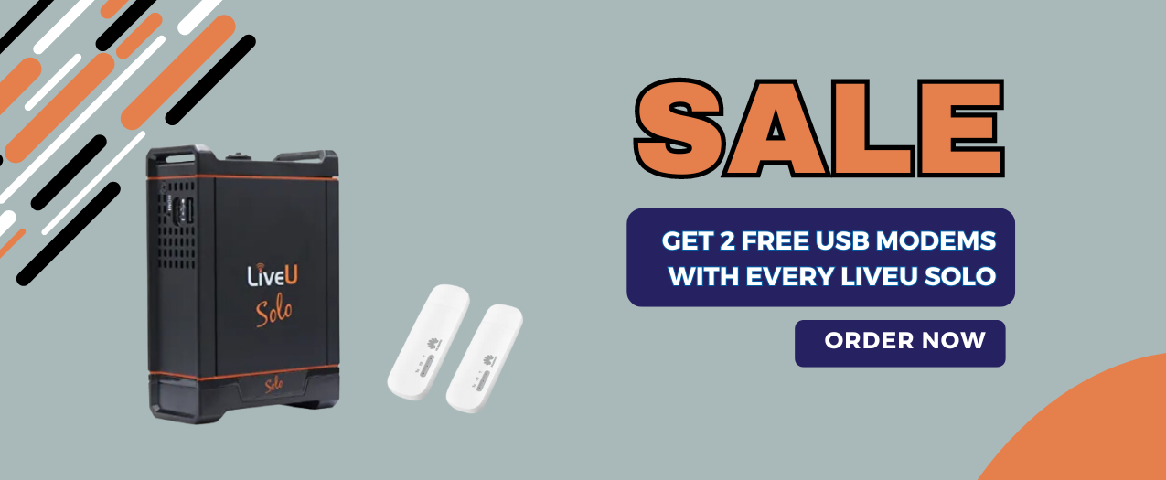 Get 2 FREE USB Modems with Every LiveU Solo!